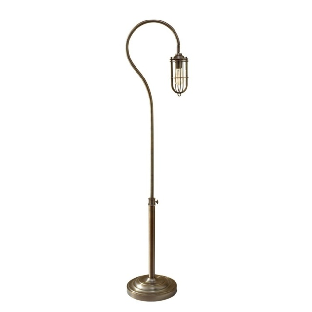 Urban Renewal 1 Light Floor Lamp Antique Brass, E27