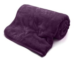 Mink Aubergine Blanket 200x240cm