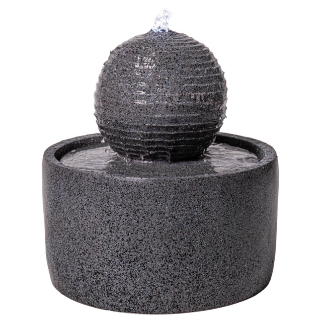 Padova Sphere Outdoor Garden Water Feature Fountain with LED Lights 41cm