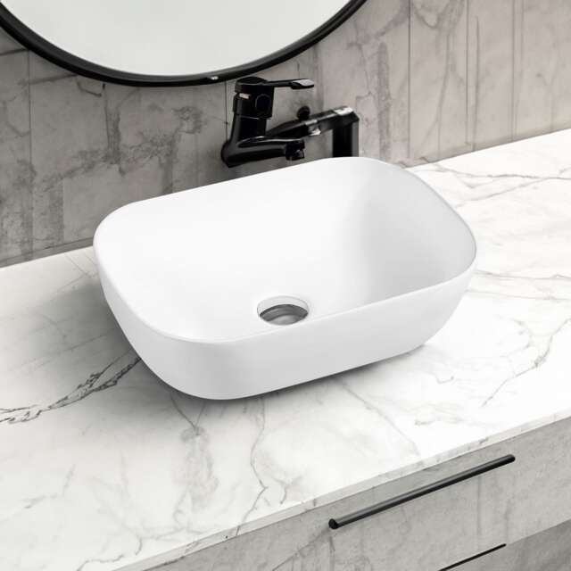 Limoge 7840 Ceramic Vert Oblong Countertop Basin