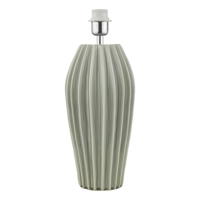 Rosario Table Lamp Grey Crackle Glaze Base Only