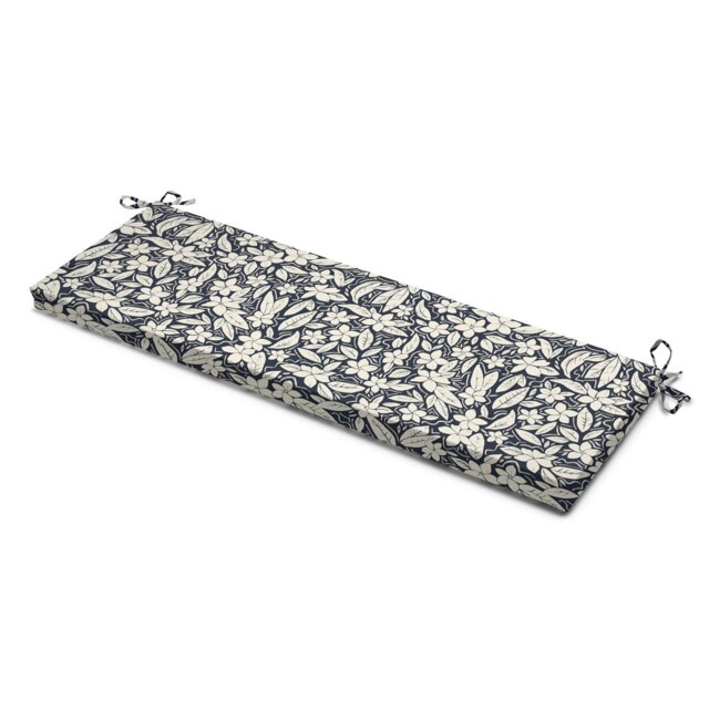 Blossom Blue Garden Bench Pad Blue White 45cm x 125cm x 5cm 1
