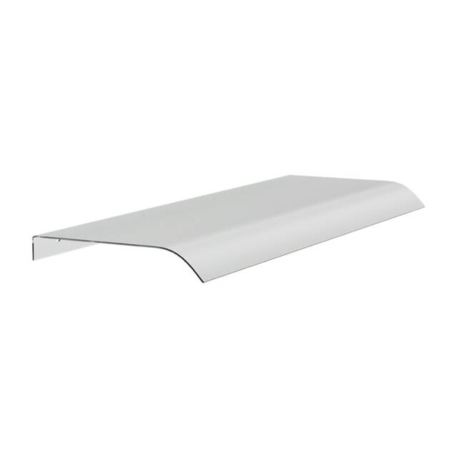 Living and Home Frosted Awning Canopy for Window and Door- 100cm W x 33cm D Silver 1
