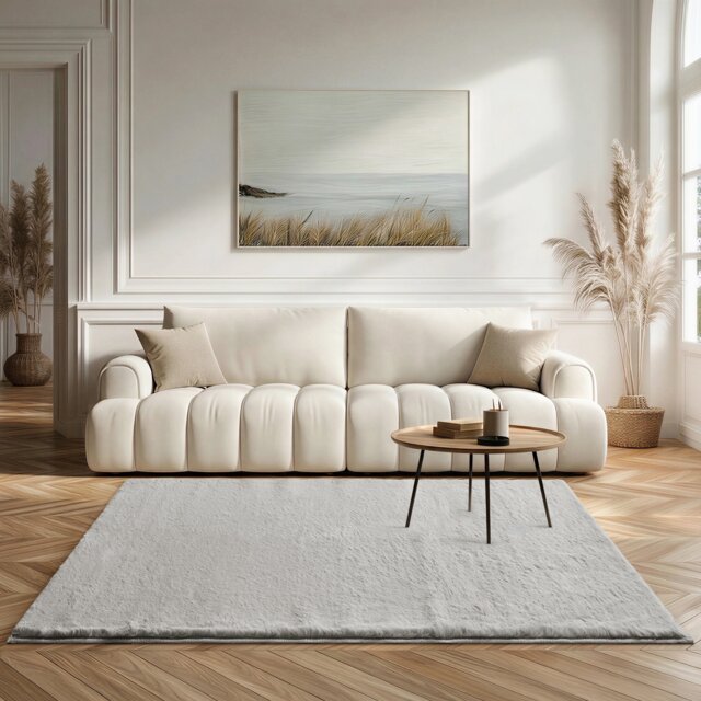 Softie Short Pile Faux Fur Living Room & Bedroom Rug