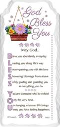 God Bless You Sentimental Handcrafted Ceramic Plaque