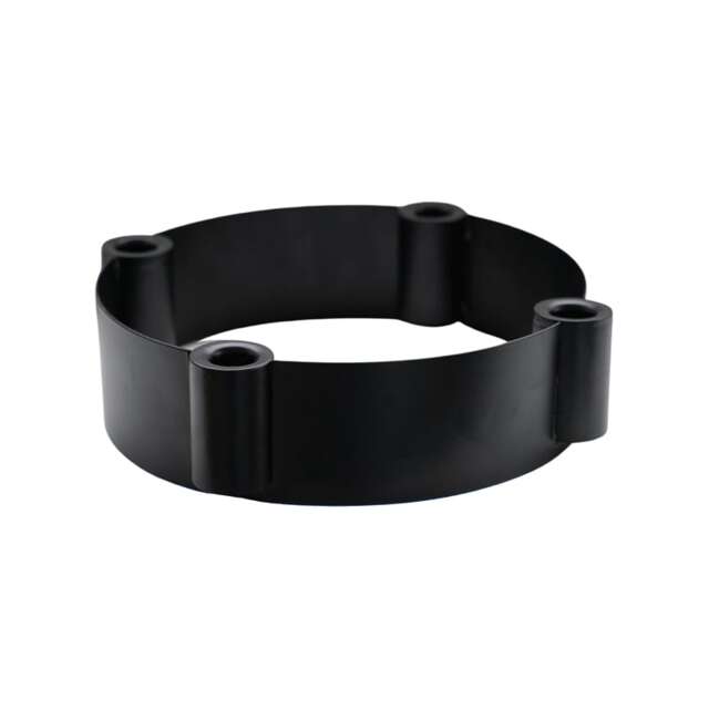 Centrepiece Candle Holder - Mild Steel - L25 x W25 x H7 cm - Black Black