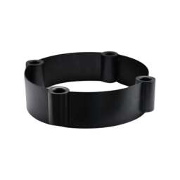 Centrepiece Candle Holder - Mild Steel - L25 x W25 x H7 cm - Black Black