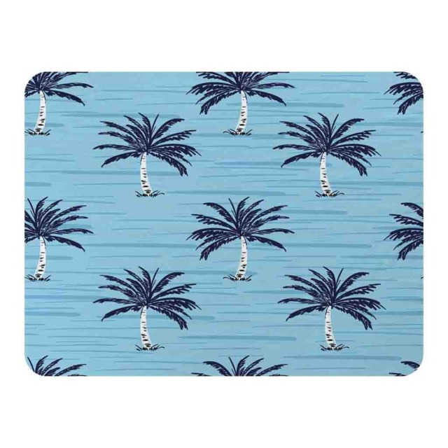 Palm Trees On Blue Blanket Multi
