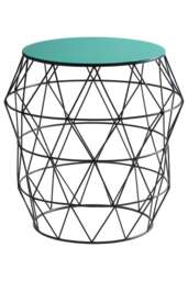 Orsina Corina Side Table With Green Enamel Top