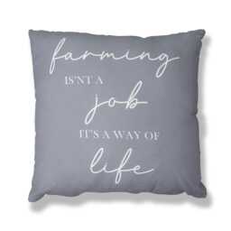 Filled Cushion Polyester - 45 x 45cm - Farming is a way of life