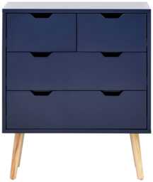 Nyborg 4 Drawer Chest Blue Nightshadow