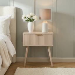 OHS Venice Bedside Table 1 Drawer Cabinet Nightstand Storage Unit