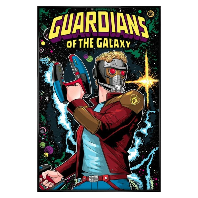 Gloss Black Framed The Guardians Of The Galaxy Shooter Maxi Poster Multi