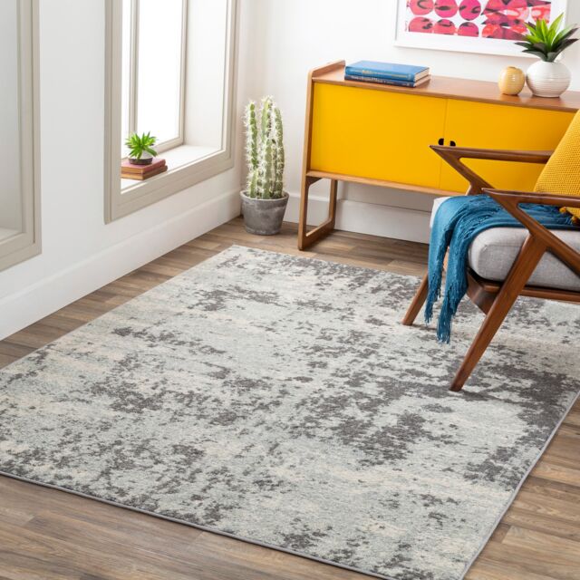 LIVABLISS Sunderland-Modern Marble Rug 160 x 220 cm Blue Grey
