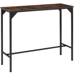 Dining Table Kerry - high, breakfast bar style Brown Industrial wood dark, rustic 120 x 40 x 100,50 cm 1