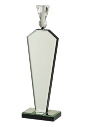 Tapered Large Candle Holder Silver