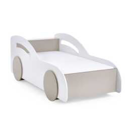 Birch Car Bed - White - Toddler
