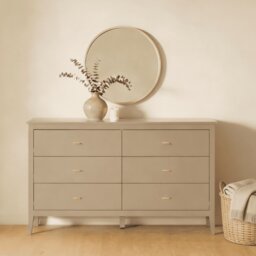 Grace Chest of 6 Drawers Home Storage Furniture MDF Soft Close Greige