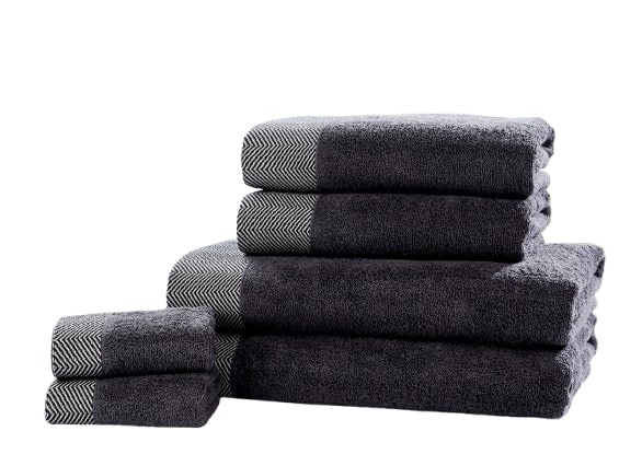 Tidal Pure Cotton Face Towels Super Soft and Absorbant Grey Face cloth 1