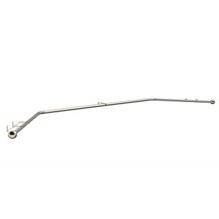 19mm 400cm Satin Silver Ball End Eyelet Bay Pole Set 400cm Silver Silver