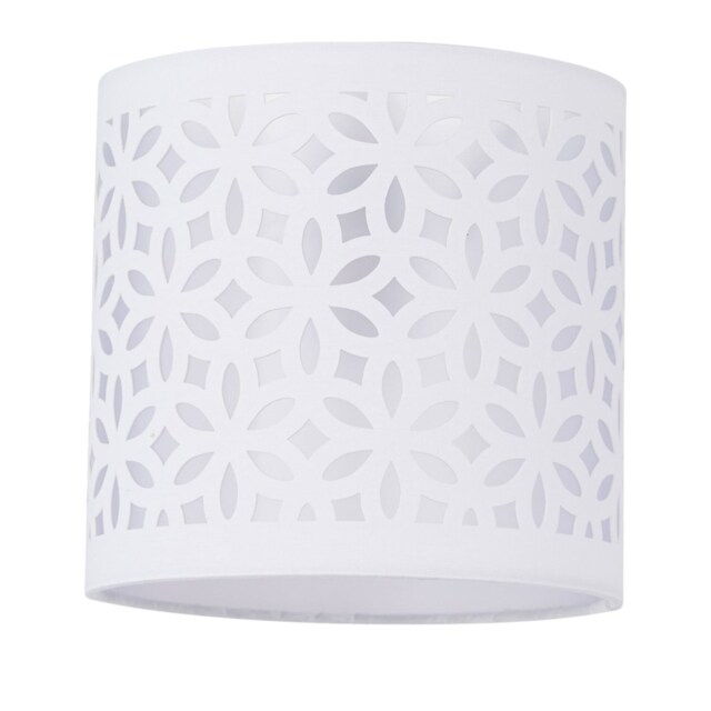 White Laser Cut 15.5cm Table Lamp Shade White Small 1