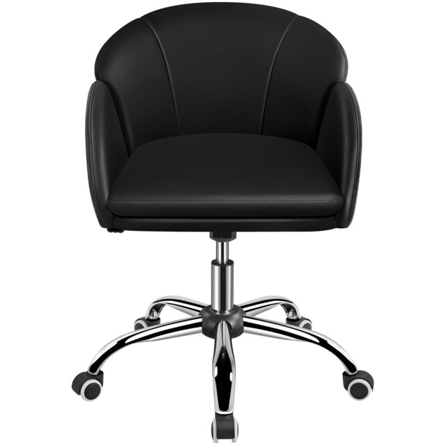 Yaheetech Swivel Rolling Home Office Chair with Armrests