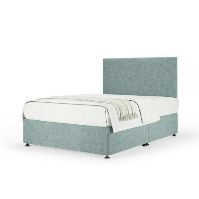 Majestic 1000 Pocket Sprung Duckegg Linen Divan Set And Valencia Headboard Super King