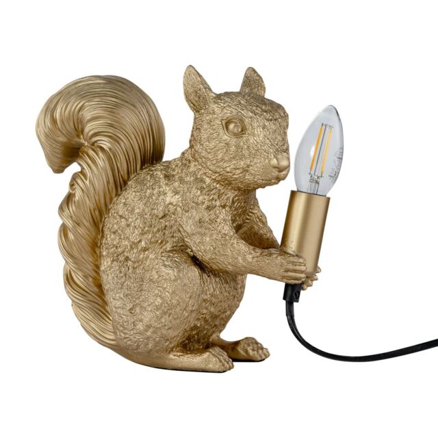 Squirrel - Gold Squirrel Table Lamp Gold Medium 1