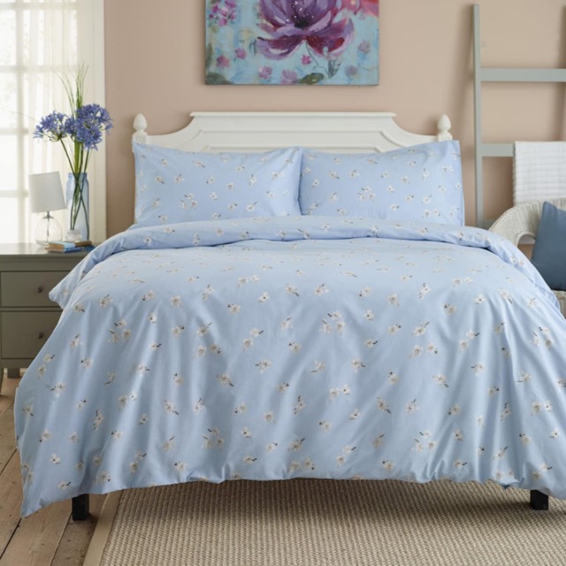 Meadow Cotton Duvet Set with Printed Design