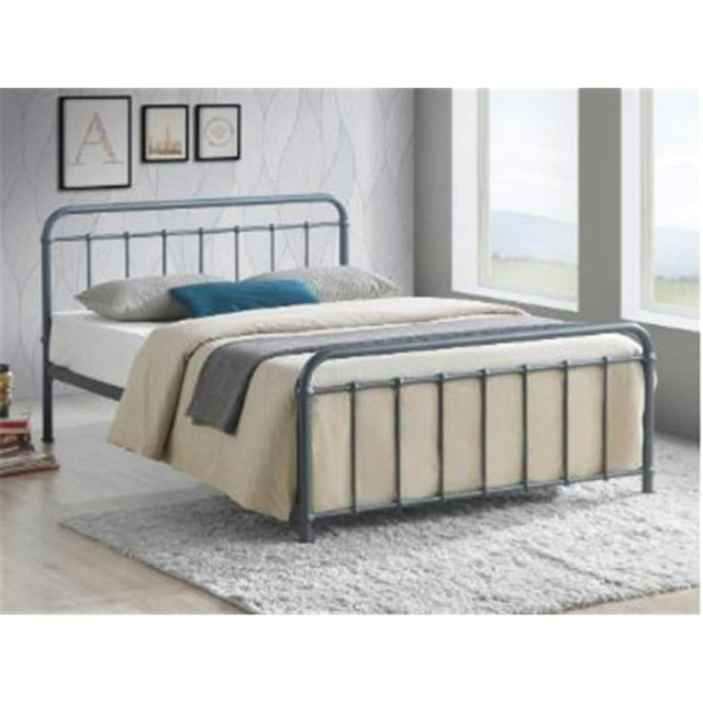 "Classic Ivory Metal Bed Frame - Double 4ft6"""