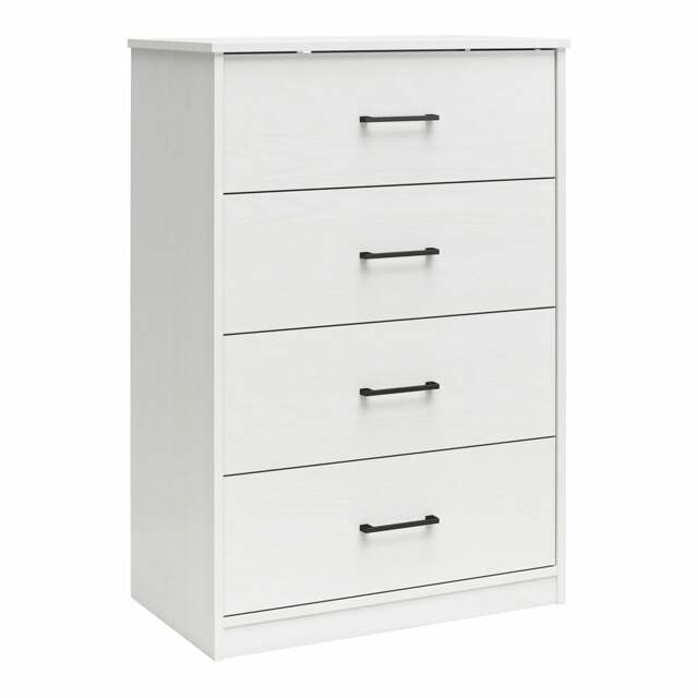 BrEZ Build Pearce 4 DRW Dresser White White White One Size