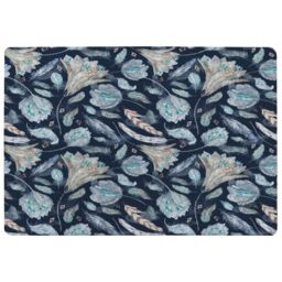 Boho Chic Indigo Pattern Rug Multi