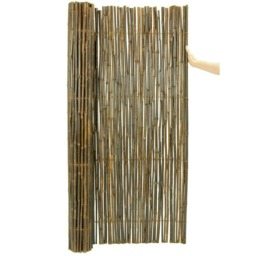 Primrose Thick Carbonised Black Bamboo Fencing Screening Roll 1.9m x 1.8m
