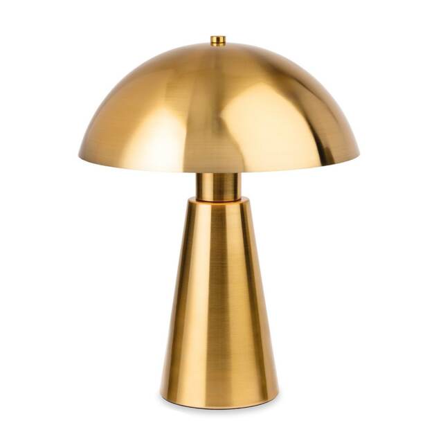 Crown Dome Table Lamp Brushed Brass 1xE27