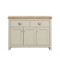 Lisbon Sideboard 3 Doors 2 Drawers Buffet Storage Cabinet Cupboard Cream