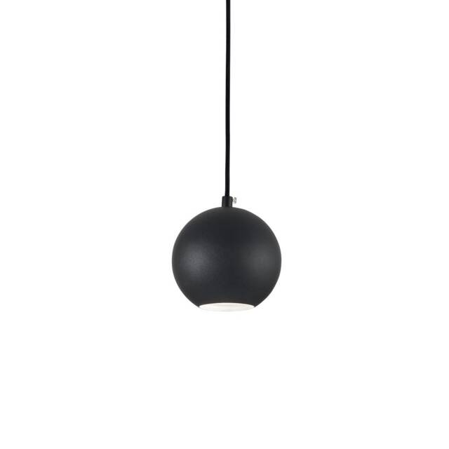 Mr Jack Indoor Globe Ceiling Pendant Lamp 1 Light Black, GU10