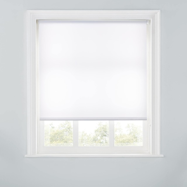 A.Unique Home Premium Trimmable Daylight Roller Window Blind - Light Filtering Fabric - 5FT - WHITE - 150CM (W) x 170CM (L)