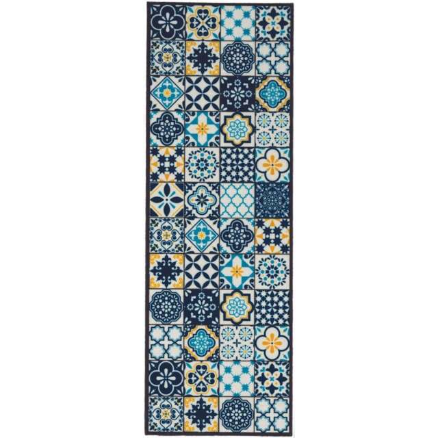 Patchwork Washable Runner Mat NonSlip Kitchen Hallway 50x150 cm