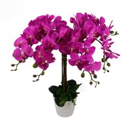 85cm Artificial Deluxe XL Orchid - Dark Pink