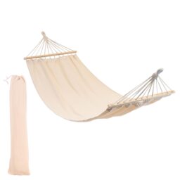 Harbour Housewares Garden Hammock with Spreader Bars - Natural