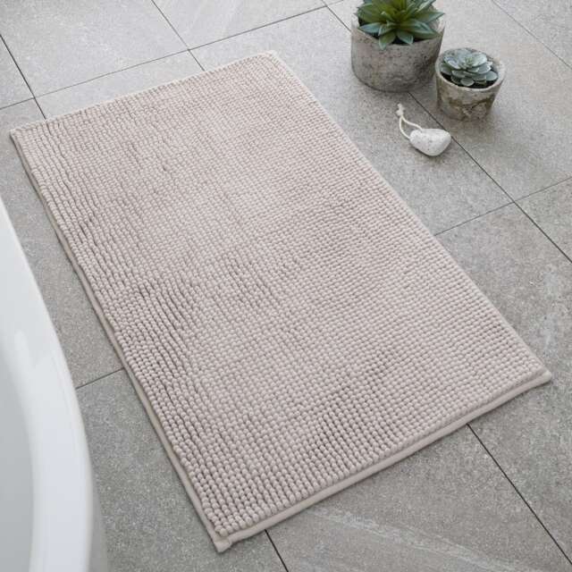 Catherine Lansfield Bobble Bath Mat Cream Natural 50 x 80 cm