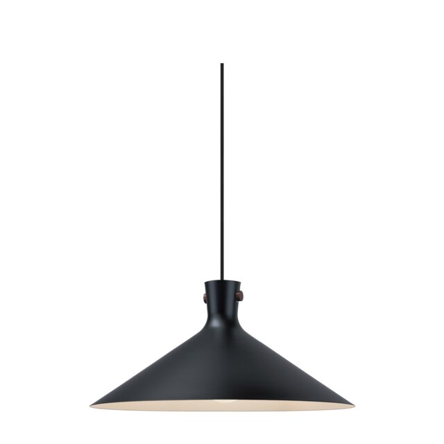 Nordlux Dorina Indoor Pendant Light Black Metal E27 Wood - Mains Powered, IP20