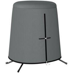 Outsunny Hanging Egg Chair Cover Swing Chair Cover Waterproof, 196 x 230 cm Grey Grey