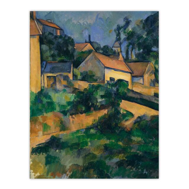 Turning Road at Montgeroult Paul Cezanne Huge Wall Art Print 18X24 In