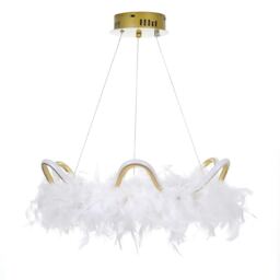 Living and Home Feather LED Pendant Light, 50x120cm