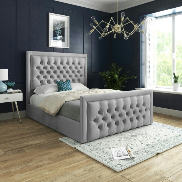Kingston Bed - Single - 3ft - Grey