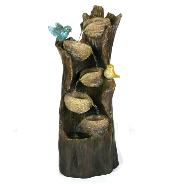 Primrose Birds Nest Family Tree Tiered Water Feature Cascade Fountain 88cm