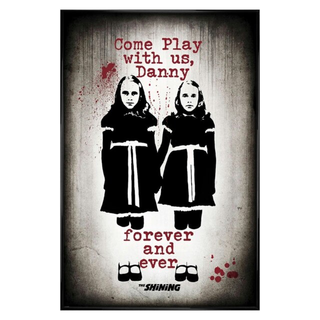 Gloss Black Framed The Shining Come Play With Us Maxi Poster Multi