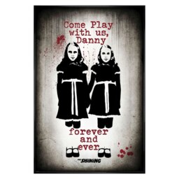 Gloss Black Framed The Shining Come Play With Us Maxi Poster Multi