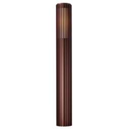 Nordlux Aludra Outdoor Garden Post Brown Aluminium E27 Coastal/Marine Safe - Mains Powered, IP44